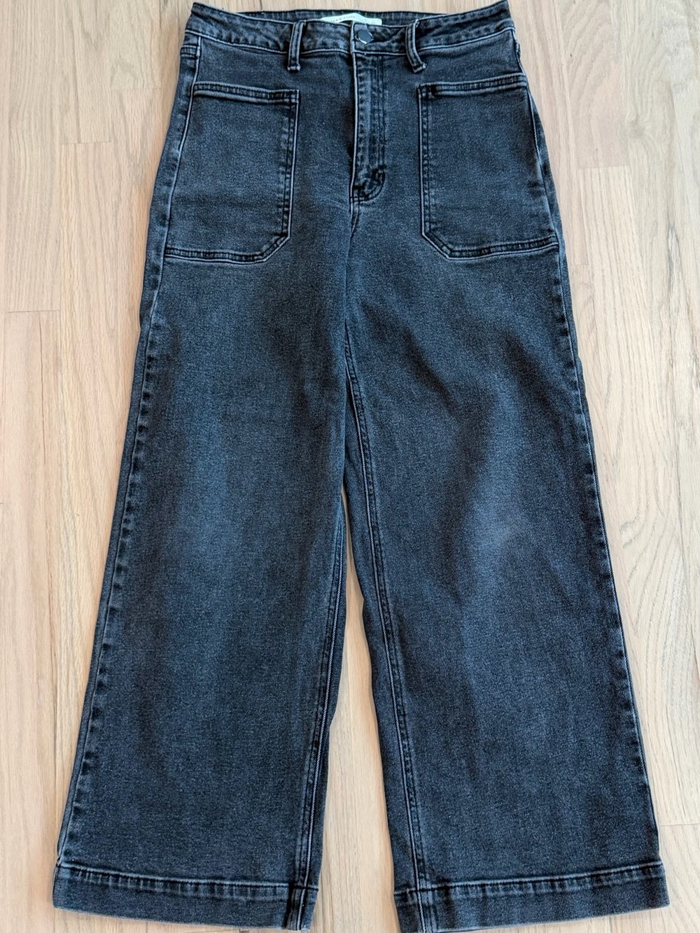 Wide Leg Black Jeans